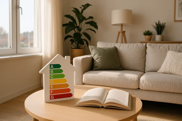 Tabla de eficiencia energética en una hogar
